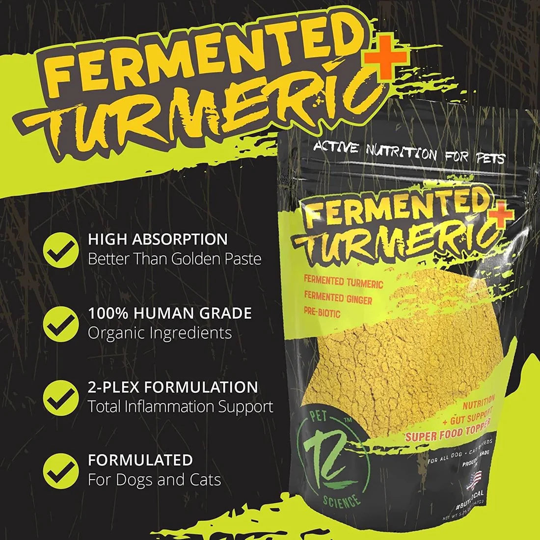 Turmeric Plus for Dogs, Fermented Turmeric Dog-Food Topper – West Texas ...