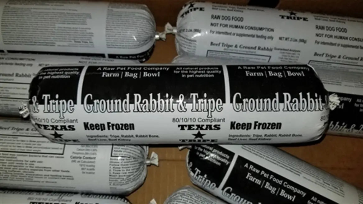 Ground Rabbit & Tripe – West Texas Primal Bites
